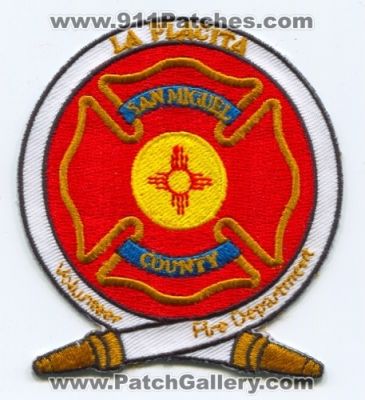 La Placita Volunteer Fire Department Patch (New Mexico)
[b]Scan From: Our Collection[/b]
[b]Patch Made By: 911Patches.com[/b]
Keywords: vol. dept. san miguel county co.