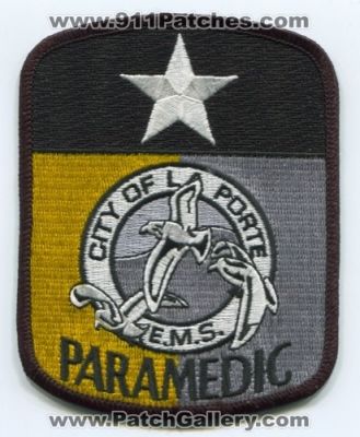 La Porte EMS Paramedic (Texas)
Scan By: PatchGallery.com
Keywords: city of e.m.s. ambulance