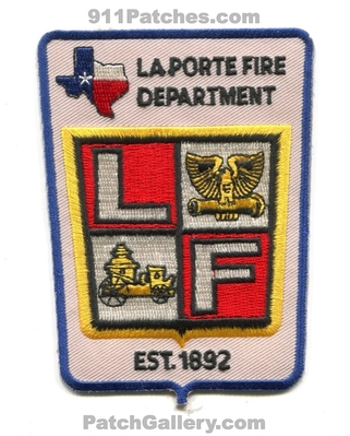 La Porte Fire Department Patch (Texas)
Scan By: PatchGallery.com
Keywords: laporte dept. lf est. 1892