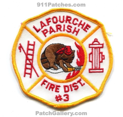 LaFourche Parish Fire District 3 Patch (Louisiana)
Scan By: PatchGallery.com
Keywords: dist. number no. #3 department dept.