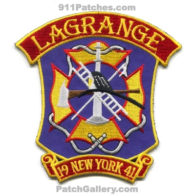 LaGrange Fire Department Patch (New York)
Scan By: PatchGallery.com
Keywords: dept. 1941