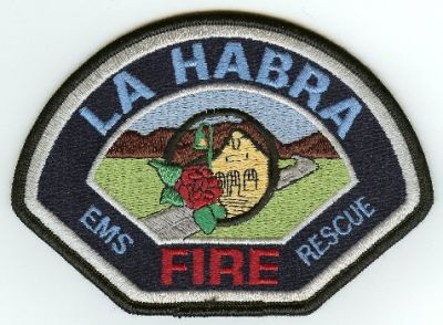 La Habra Fire EMS Rescue
Thanks to PaulsFirePatches.com for this scan.
Keywords: california lahabra