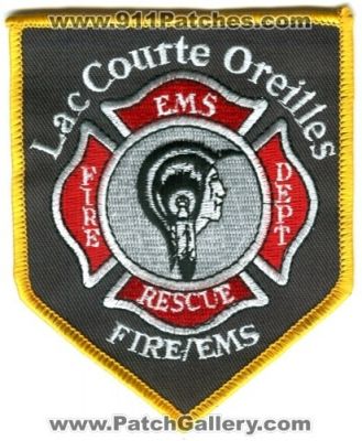Lac Courte Oreilles Fire Department EMS Rescue (Wisconsin)
Scan By: PatchGallery.com
Keywords: dept