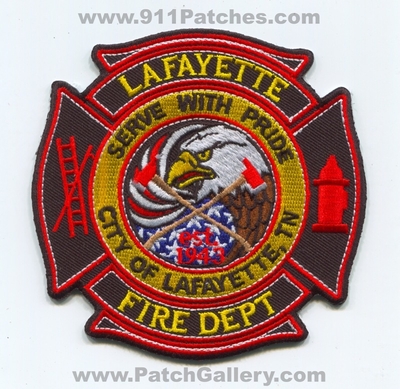 Lafayette Fire Department Patch (Tennessee)
Scan By: PatchGallery.com
Keywords: City of Dept. Serve with Pride - Est. 1943 - Eagle