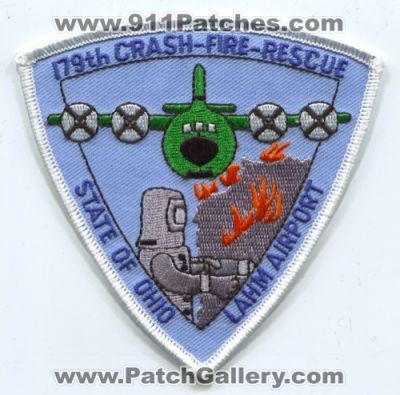 179th Airlift Wing AW Crash Fire Rescue CFR Department Lahm Airport USAF Military Patch (Ohio)
Scan By: PatchGallery.com
Keywords: dept. state of c.f.r. arff aircraft firefighter firefighting