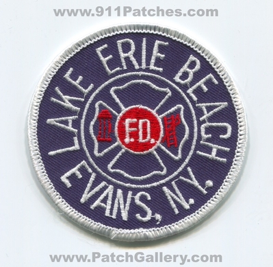 Lake Erie Beach Fire Department Evans Patch (New York)
Scan By: PatchGallery.com
Keywords: dept. f.d. fd n.y. ny