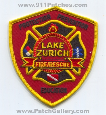 Lake Zurich Fire Rescue Department Patch (Illinois)
Scan By: PatchGallery.com
Keywords: dept. protection prevention education
