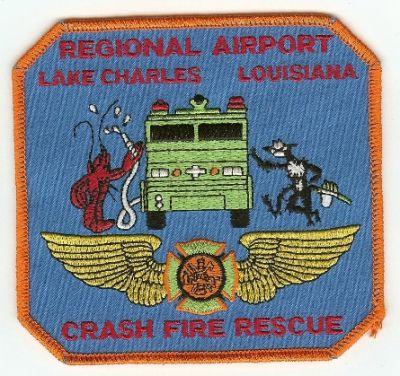 Lake Charles Regional Airport Crash Fire Rescue
Thanks to PaulsFirePatches.com for this scan.
Keywords: louisiana cfr arff aircraft