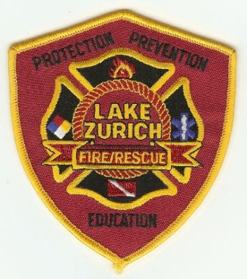 Lake Zurich Fire Rescue
Thanks to PaulsFirePatches.com for this scan.
Keywords: illinois