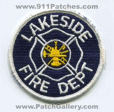 Lakeside Fire Department Patch (UNKNOWN STATE)
[b]Scan From: Our Collection[/b]
Keywords: dept.