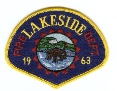 Lakeside Fire Dept
Thanks to PaulsFirePatches.com for this scan.
Keywords: california department