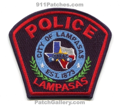 Lampasas Police Department Patch (Texas)
Scan By: PatchGallery.com
Keywords: city of dept. est. 1873