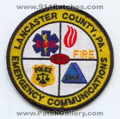 Lancaster County Emergency Communications 911 Patch (Pennsylvania)
Scan By: PatchGallery.com
Keywords: co. dispatcher fire ems police ema emergency management agency pa.