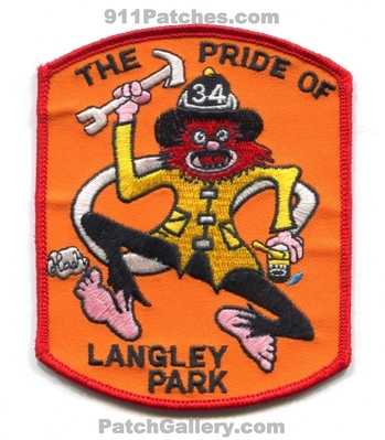 Langley Park Fire Department 34 Patch (Maryland)
Scan By: PatchGallery.com
Keywords: dept. the pride of