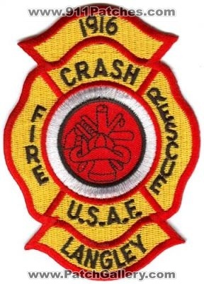 Langley Air Force Base AFB Crash Fire Rescue Department Patch (Virginia)
Scan By: PatchGallery.com
Keywords: dept. u.s.a.f. usaf military cfr arff aircraft airport firefighter firefighting