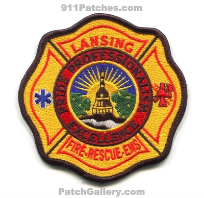 Lansing Fire Rescue Department Patch (Michigan)
Scan By: PatchGallery.com
Keywords: dept. ems pride professionalism excellence