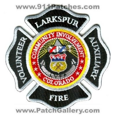 Larkspur Fire Volunteer Auxiliary Patch (Colorado)
[b]Scan From: Our Collection[/b]
