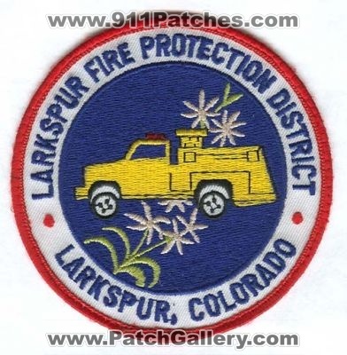 Larkspur Fire Protection District Patch (Colorado)
[b]Scan From: Our Collection[/b]
Keywords: colorado