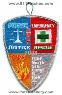 Las Vegas Area Council 2008 Northstar Camporee Fire Emergency Rescue Police SWAT (Nevada)
Scan By: PatchGallery.com
Keywords: lvac bsa boy scouts of america justice