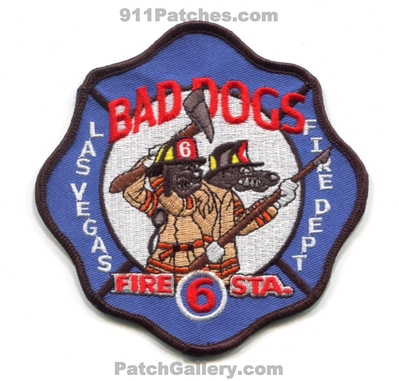 Las Vegas Fire Department Station 6 Patch (Nevada)
Scan By: PatchGallery.com
Keywords: dept. company co. bad dogs