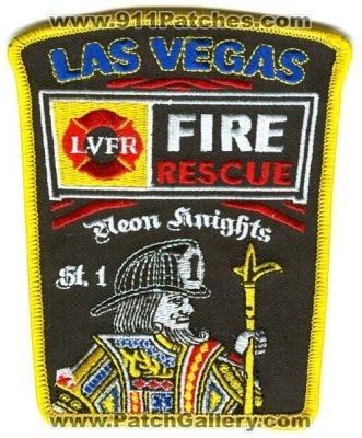 Las Vegas Fire Department Station 1 Patch (Nevada)
Scan By: PatchGallery.com
Keywords: lvfr dept. rescue company co. st. neon knights