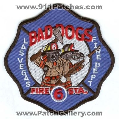 Las Vegas Fire Department Station 6 Patch (Nevada)
Scan By: PatchGallery.com
Keywords: dept. lvfd sta. company co. bad dogs