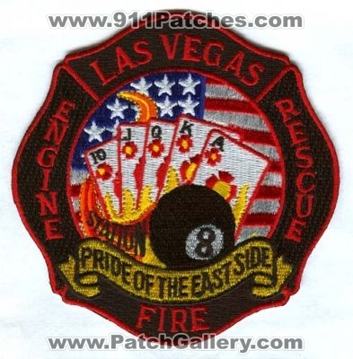 Las Vegas Fire Department Station 8 Patch (Nevada)
Scan By: PatchGallery.com
Keywords: dept. lvfd company co. engine rescue pride of the east side
