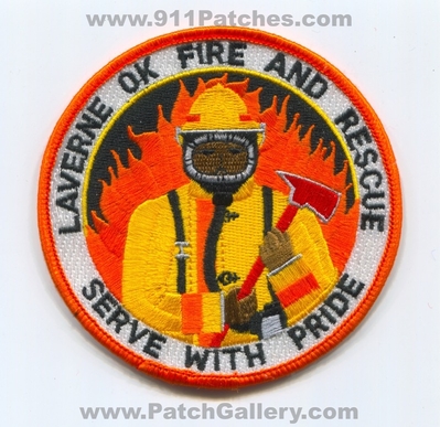 Laverne Fire and Rescue Department Patch (Oklahoma)
Scan By: PatchGallery.com
Keywords: & dept. serve with pride