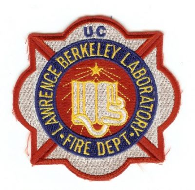 Lawrence Berkeley Lab Fire Dept
Thanks to PaulsFirePatches.com for this scan.
Keywords: california laboratory department