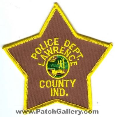 Lawrence County Police Dept (Indiana)
Scan By: PatchGallery.com
Keywords: department
