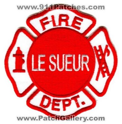 Le Sueur Fire Department (Minnesota)
Scan By: PatchGallery.com 
Keywords: dept. lesueur