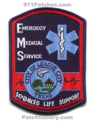 League City Emergency Medical Services EMS Advanced Life Support ALS Patch (Texas)
Scan By: PatchGallery.com
Keywords: city of ambulance