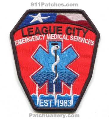 League City Emergency Medical Services EMS Patch (Texas)
Scan By: PatchGallery.com
Keywords: ambulance est. 1983