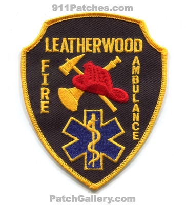 Leatherwood Fire Ambulance Department Patch (Kentucky)
Scan By: PatchGallery.com
