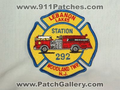 Lebanon Lakes Fire Department Station 292 (New Jersey)
Thanks to Walts Patches for this picture.
Keywords: dept. woodland twp. township n.j.