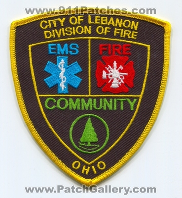 Lebanon Division of Fire Patch (Ohio)
Scan By: PatchGallery.com
Keywords: city of div. ems community department dept.
