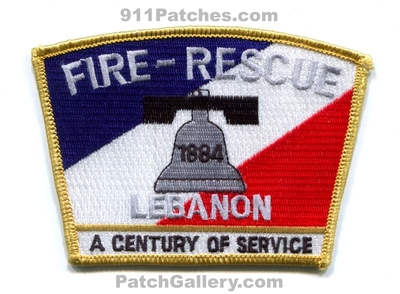 Lebanon Fire Rescue Department Patch (Oregon)
Scan By: PatchGallery.com
Keywords: dept. 1884 a century of service
