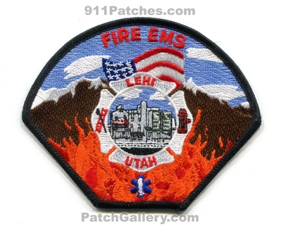 Lehi Fire EMS Department Patch (Utah)
Scan By: PatchGallery.com
Keywords: dept. ambulance