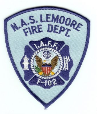 Lemoore Fire Dept NAS
Thanks to PaulsFirePatches.com for this scan.
Keywords: california department us navy naval air station iaff f-102