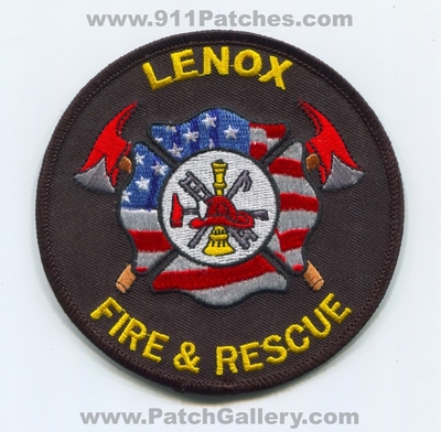 Lenox Fire and Rescue Department Patch (Iowa)
Scan By: PatchGallery.com
Keywords: & dept.