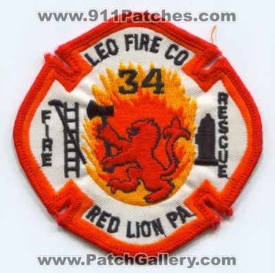 Leo Fire Rescue Company 34 (Pennsylvania)
Scan By: PatchGallery.com
Keywords: department dept. co. red lion pa. station