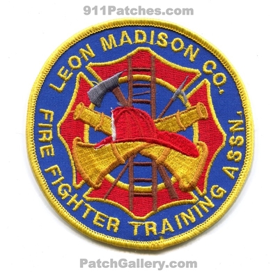 Leon Madison County FireFighter Training Association Patch (Texas)
Scan By: PatchGallery.com
Keywords: co. fire assoc. assn. department dept.
