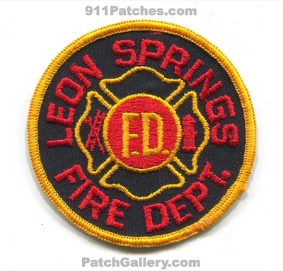 Leon Springs Fire Department Patch (Texas)
Scan By: PatchGallery.com
Keywords: dept.