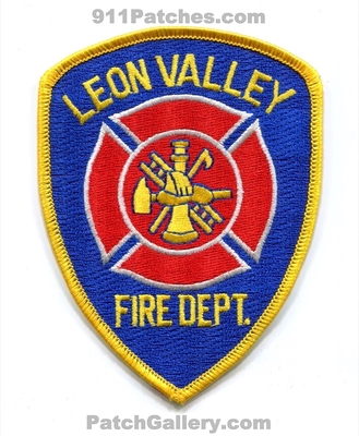 Leon Valley Fire Department Patch (Texas)
Scan By: PatchGallery.com
Keywords: dept.