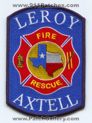 Leroy Axtell Fire Rescue Department (Texas)
Scan By: PatchGallery.com
Keywords: dept.