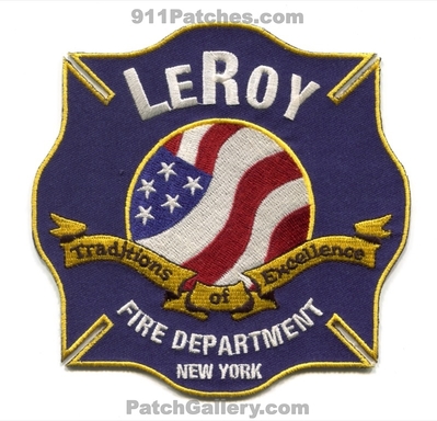 LeRoy Fire Department Patch (New York)
Scan By: PatchGallery.com
Keywords: dept. traditions of excellence