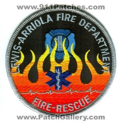 Lewis Arriola Fire Rescue Department Patch (Colorado)
[b]Scan From: Our Collection[/b]
Keywords: dept.