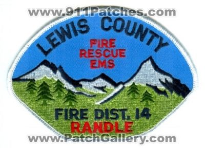 Lewis County Fire District 14 Randle (Washington)
Scan By: PatchGallery.com
Keywords: co. dist. number no. #14 department dept. rescue ems