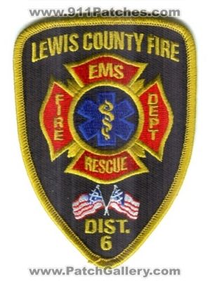 Lewis County Fire District 6 (Washington)
Scan By: PatchGallery.com
Keywords: co. dist. number no. #6 department dept. rescue ems