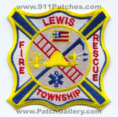 Lewis Township Fire Rescue Department Patch (Indiana)
Scan By: PatchGallery.com
Keywords: twp. dept.